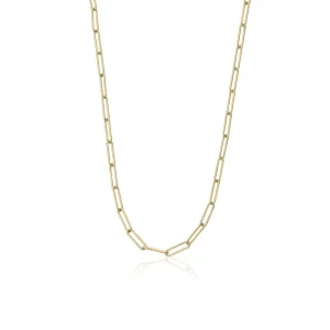 Collar Cadena | Collares Cortos | LINEARGENT Collar cadena diseño de eslabones rectangulares