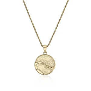Collar Medalla | LINEARGENT Collar medalla de plata inspirado en la creación de adán