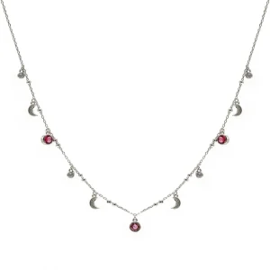 Collares Con Piedras | LINEARGENT Collares con colgantes de luna circonitas y gemas