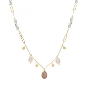 Collares Con Mini Colgantes | LINEARGENT Collares con colgantes diseño de perlas gemas y eslabones