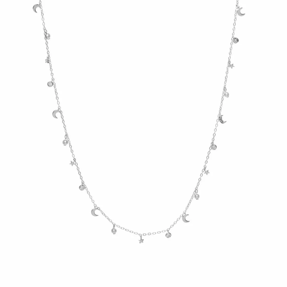Collares Con Mini Colgantes | Collares Cortos | LINEARGENT Collares con colgantes en plata diseño variado