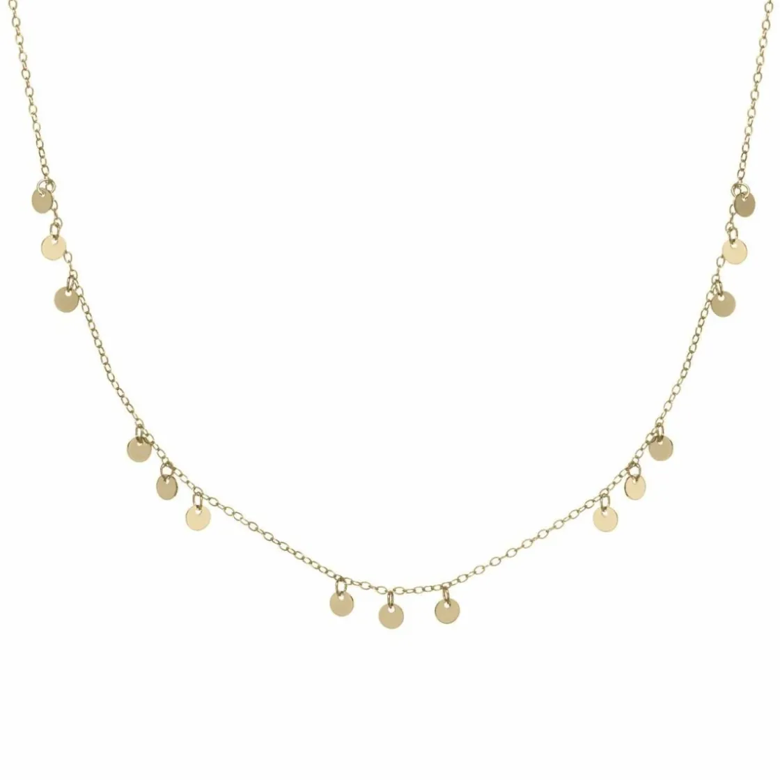 Collares Con Mini Colgantes | Collares Cortos | LINEARGENT Collares con colgantes plata triple circulo