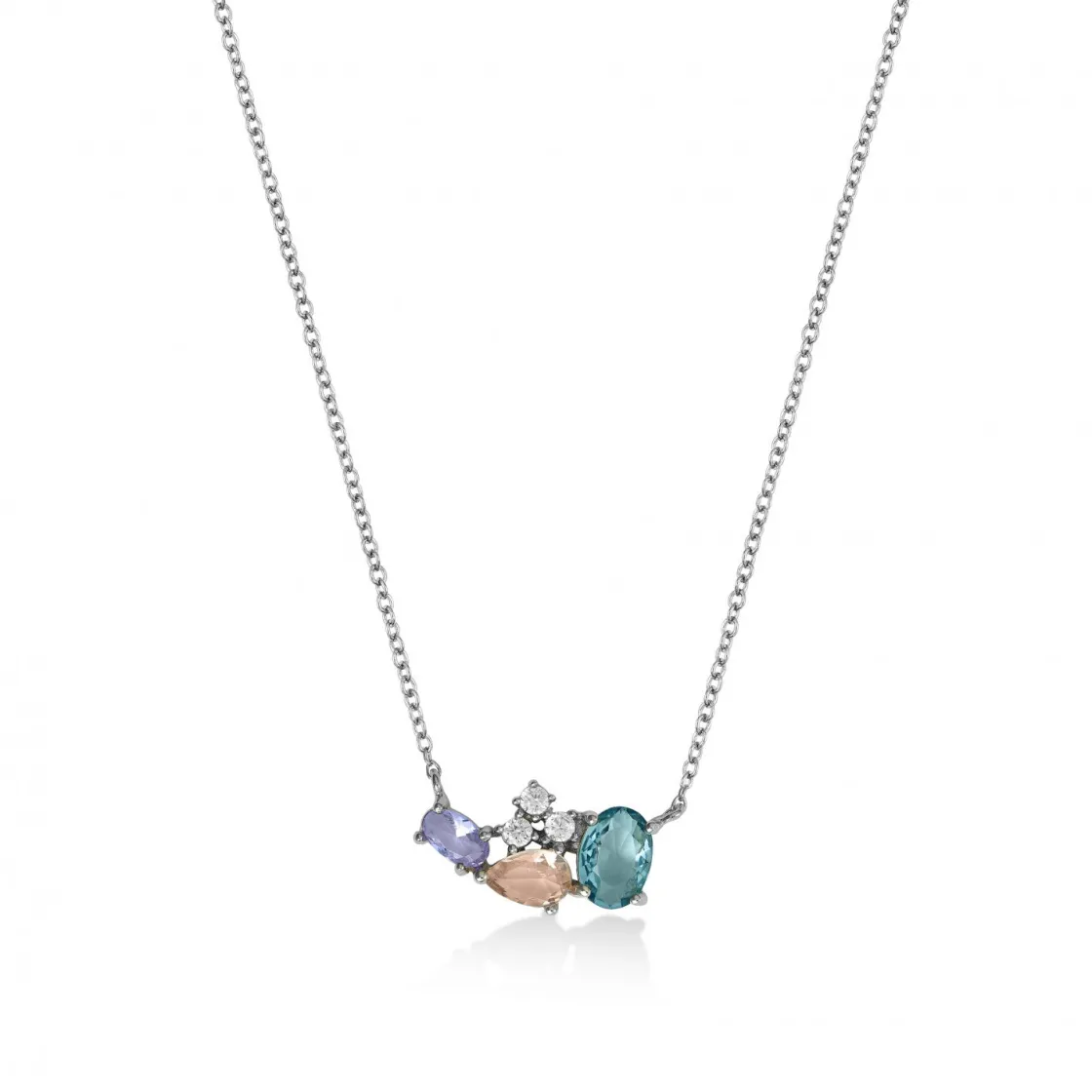 Collares Con Piedras | LINEARGENT Collares con piedras de colores brillantes y circonitas