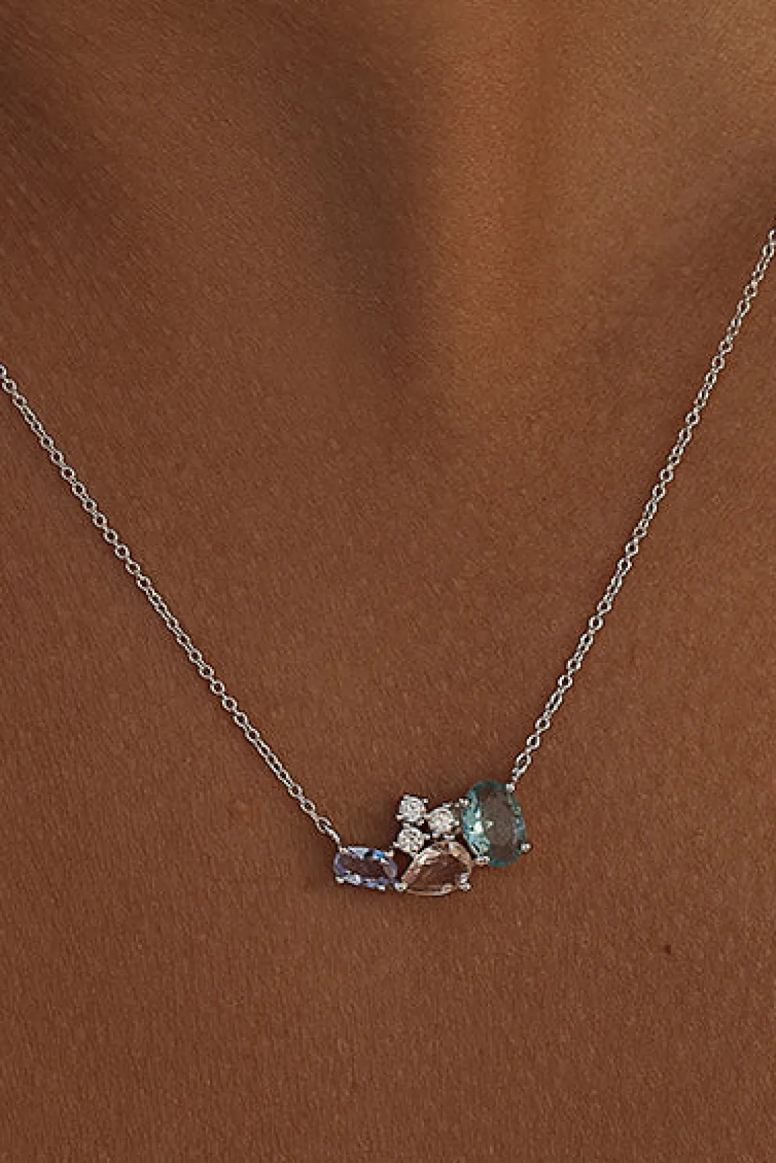 Collares Con Piedras | LINEARGENT Collares con piedras de colores brillantes y circonitas