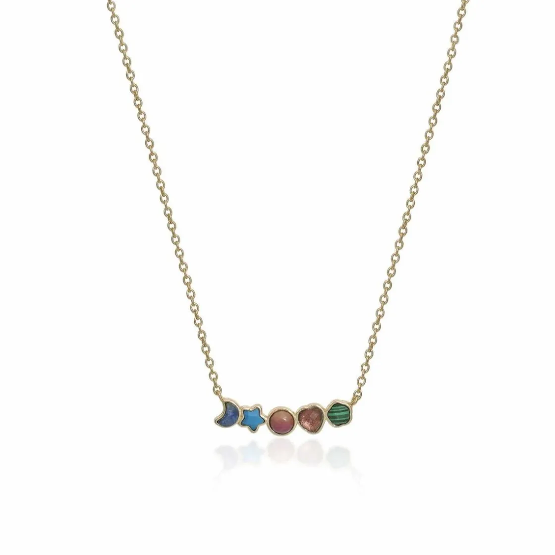 Collares Con Piedras | Colgantes Pequeños | LINEARGENT Collares con piedras de colores diseño multi motivo