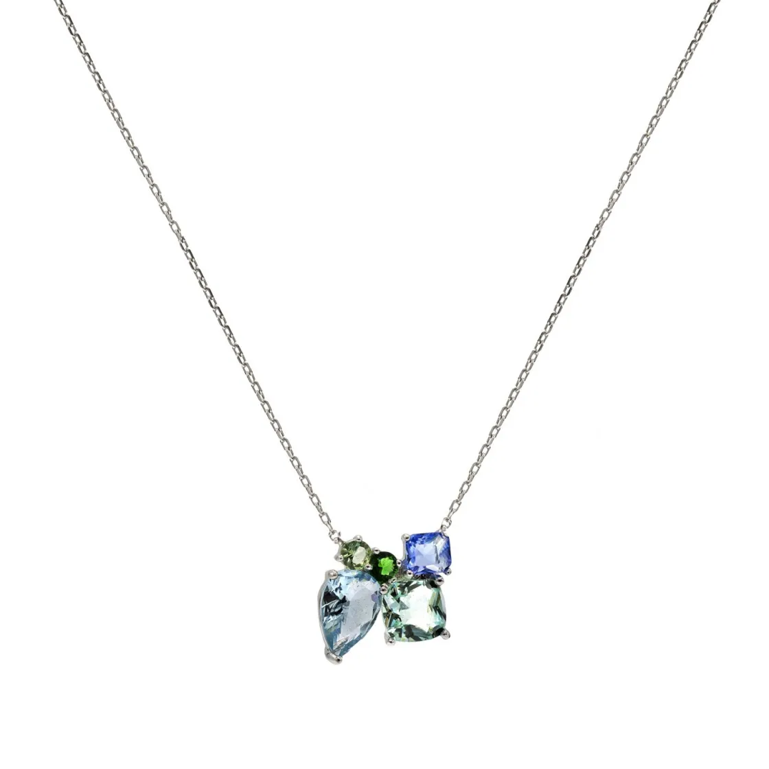 Collares Con Piedras | LINEARGENT Collares con piedras de diferentes tallas en tonos cristalinos