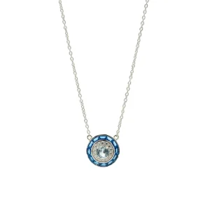 Collares Con Piedras | LINEARGENT Collares con piedras diseño circular tono azul