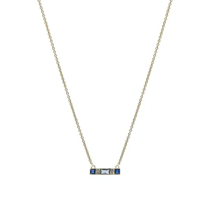 Colgantes Pequeños | Collares Cortos | LINEARGENT Collares con piedras diseño tonos azules