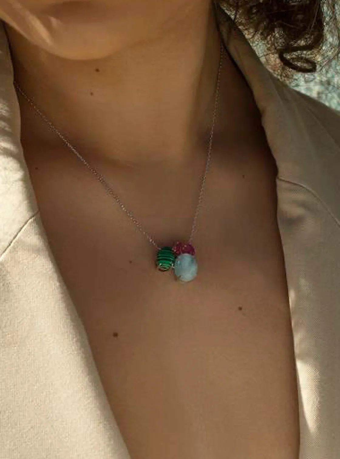 Collares Con Piedras | LINEARGENT Collares con piedras naturales diseño multi forma
