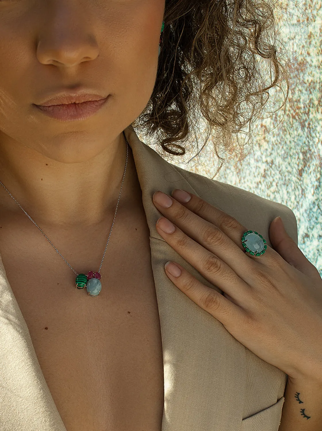 Collares Con Piedras | LINEARGENT Collares con piedras naturales diseño multi forma