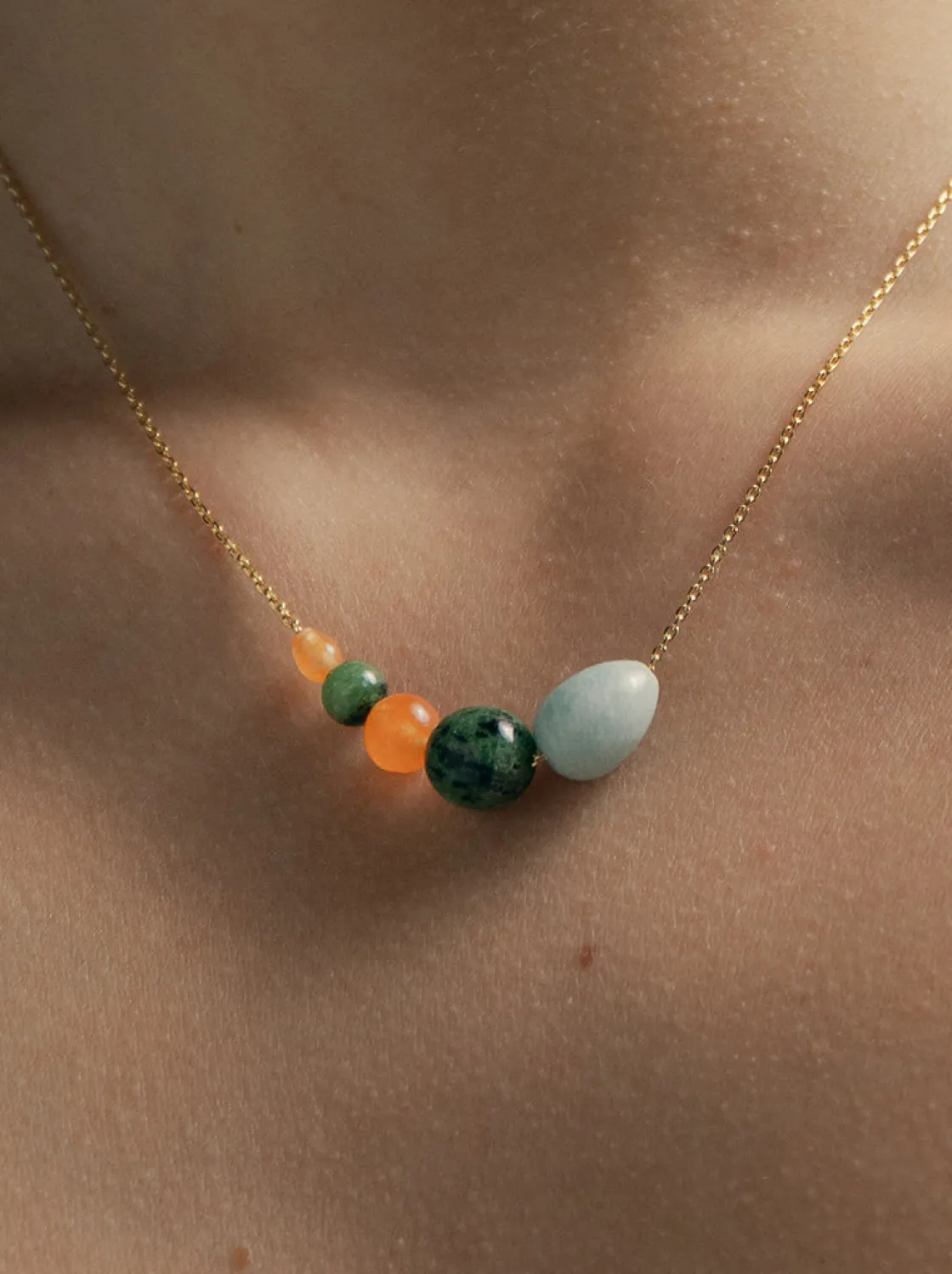 Collares Con Piedras | LINEARGENT Collares con piedras naturales en tono nature