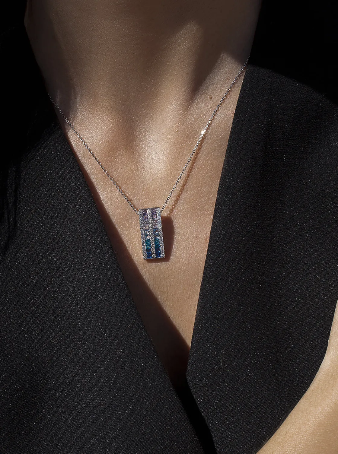 Collares Con Piedras | LINEARGENT Collares con piedras tonos azules y circonitas