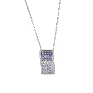 Collares Con Piedras | LINEARGENT Collares con piedras tonos violetas y circonitas