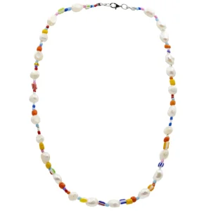 Collares Cortos | LINEARGENT Collares cortos con perlas naturales diseño summer