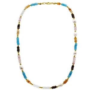 Collares Cortos | LINEARGENT Collares cortos con piedras naturales diseño terracota