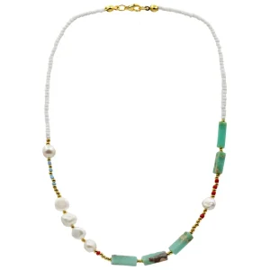 Collares Cortos | LINEARGENT Collares cortos con piedras naturales diseño turquesa
