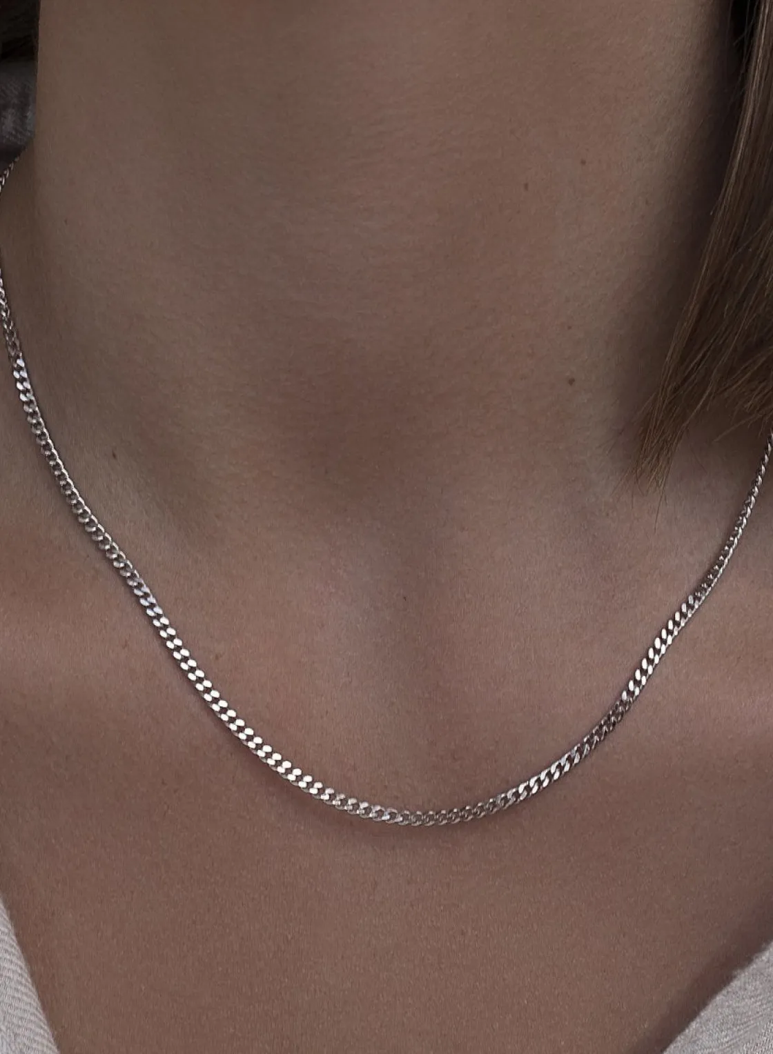 Collar Cadena | Collares Cortos | LINEARGENT Collares cortos de plata diseño cadena