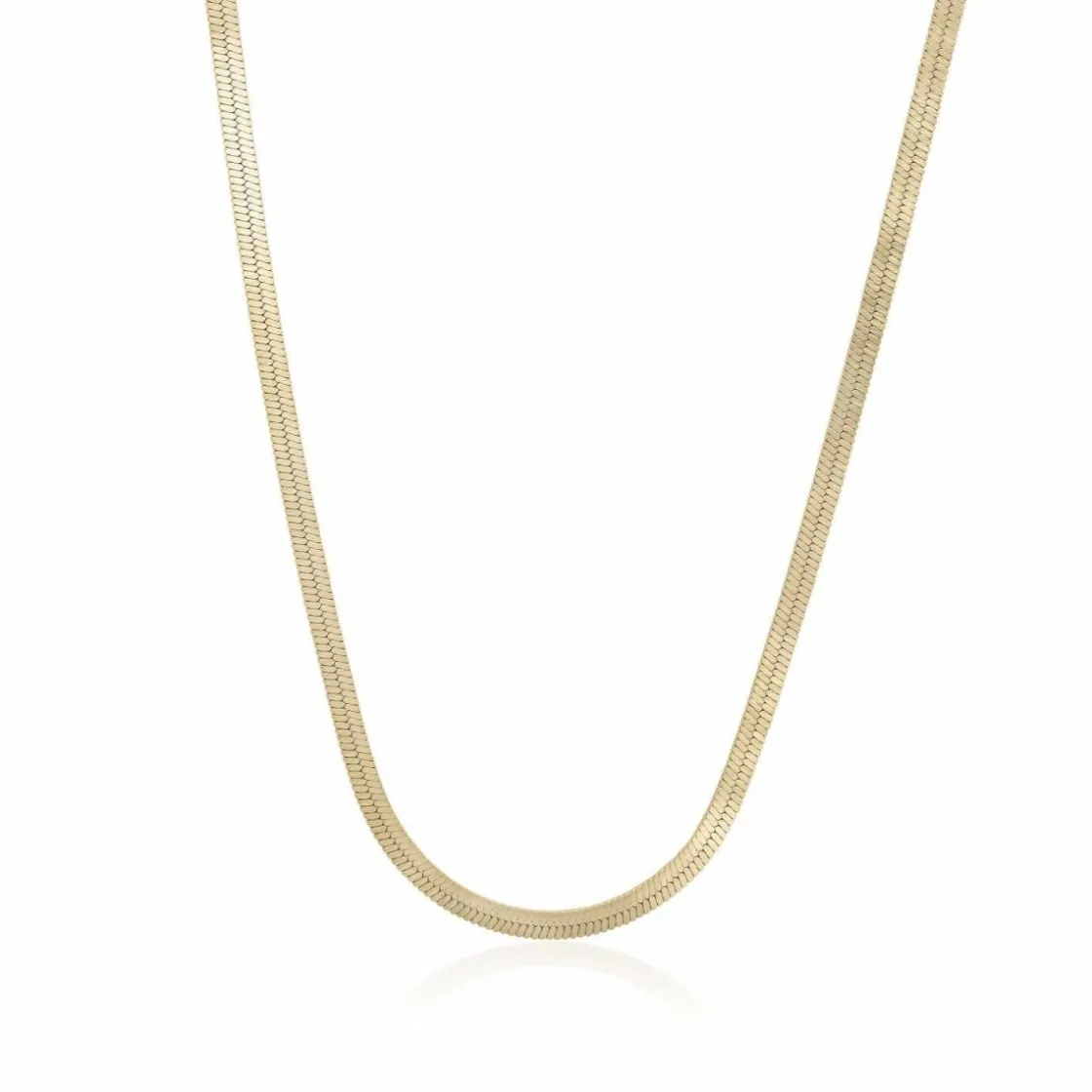 Collares Cortos | LINEARGENT Collares cortos de plata bañada en oro diseño snake
