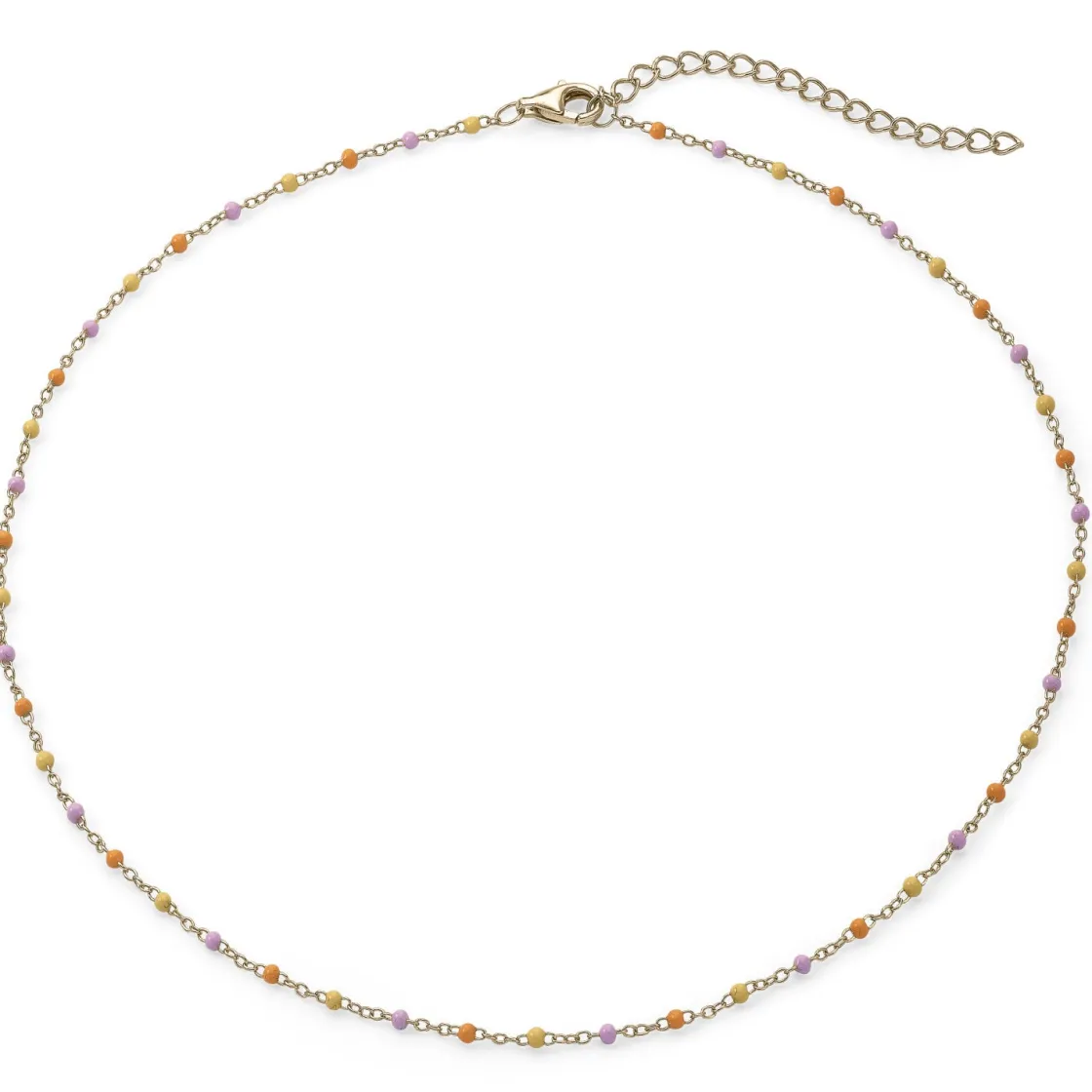 Collares Cortos | LINEARGENT Collares cortos de plata con cadena diseño sunset