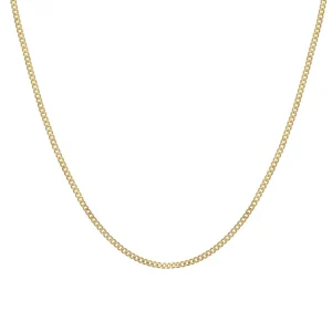 Collar Cadena | Collares Cortos | LINEARGENT Collares cortos de plata dorado diseño cadena