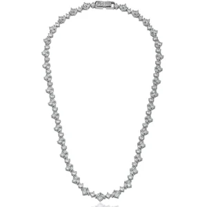 Collares Fiesta | LINEARGENT Collares fiesta de plata estilo novia diseño fino y floral