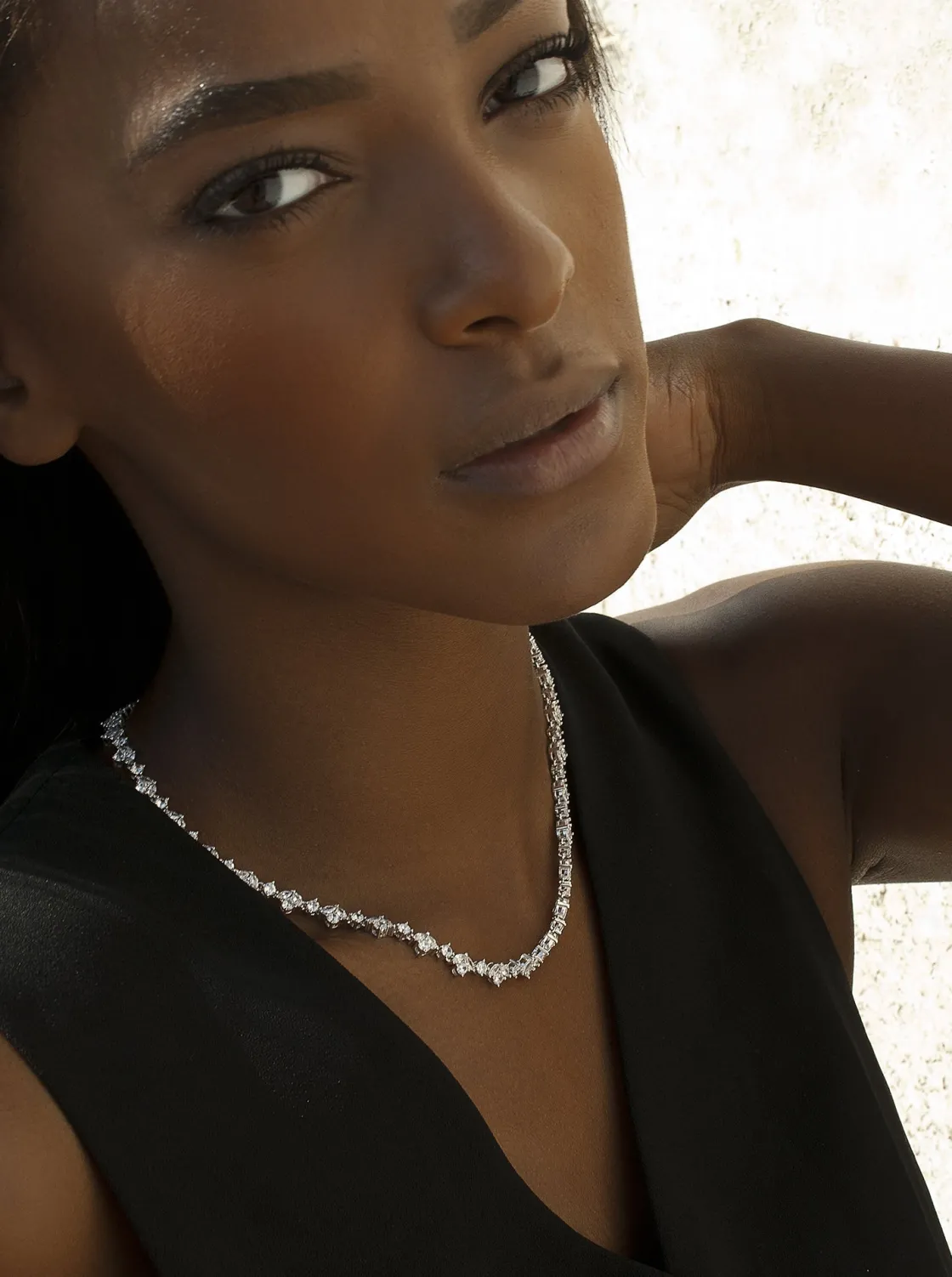 Collares Fiesta | LINEARGENT Collares fiesta de plata estilo novia diseño fino y floral