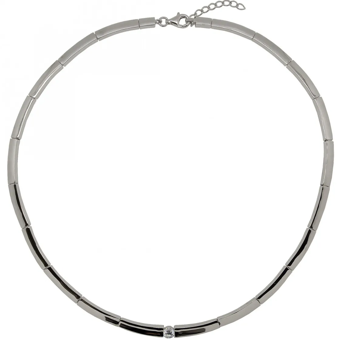 Collares Fiesta | LINEARGENT Collares fiesta diseño clásico con circonita central