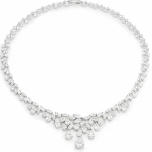 Collares Fiesta | LINEARGENT Collares fiesta en plata diseño rígido floral