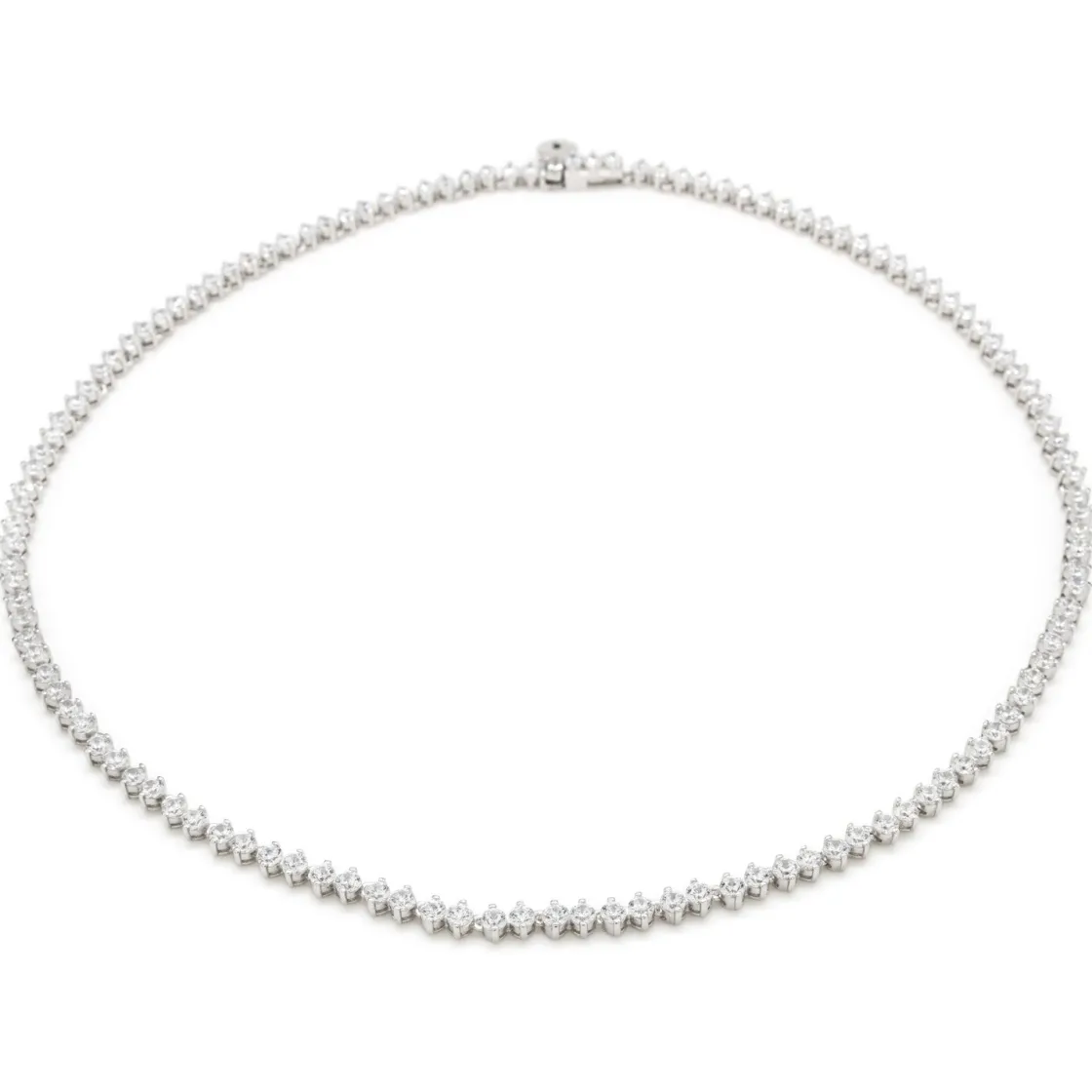Collares Fiesta | LINEARGENT Collares fiesta estilo riviere con circonitas talla redonda