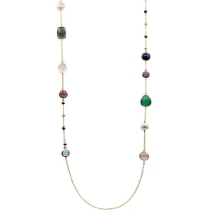 Collares Con Piedras | Collares Largos | LINEARGENT Collares largos con piedras de colores geométricas
