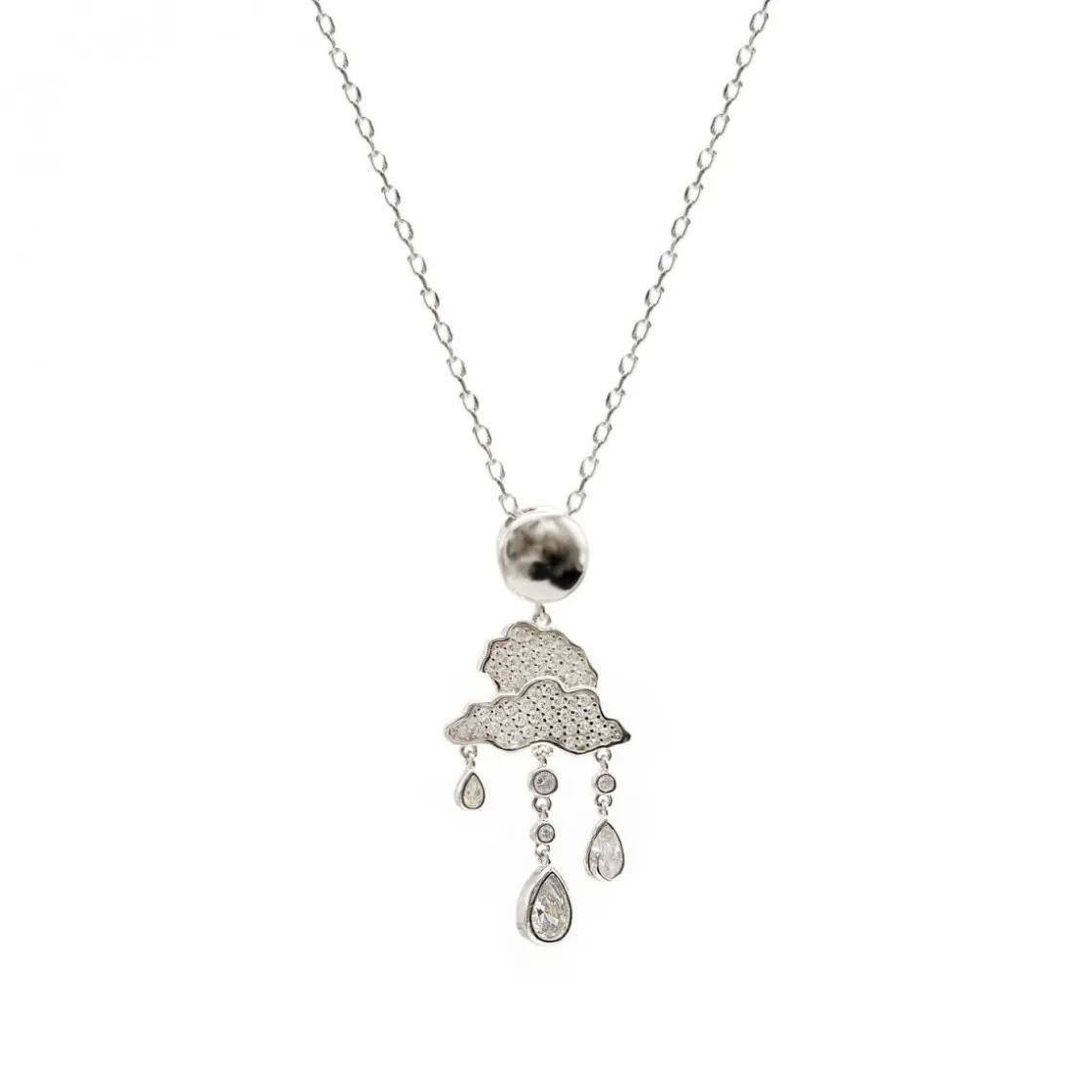 Collares Plata Originales | LINEARGENT Collares plata originales diseño charms de nubes y gotas