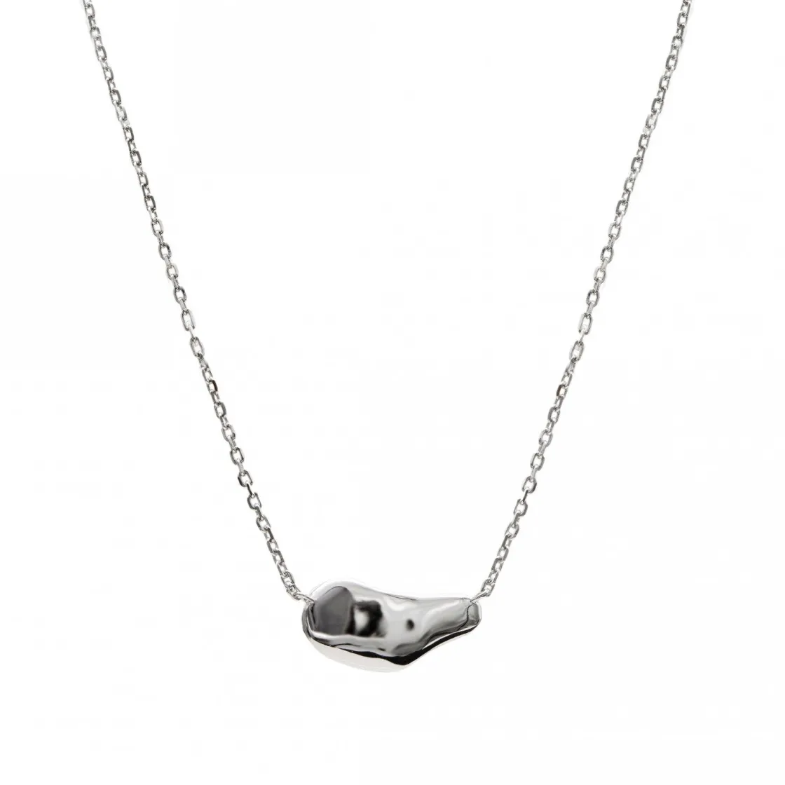 Collares Plata Originales | Collares Cortos | LINEARGENT Collares plata originales diseño líquido horizontal