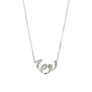 Collares Plata Originales | LINEARGENT Collares plata originales diseño serpentina con circonitas