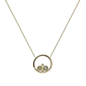 Collares Con Piedras | LINEARGENT Collares plata originales estilo circular con gemas