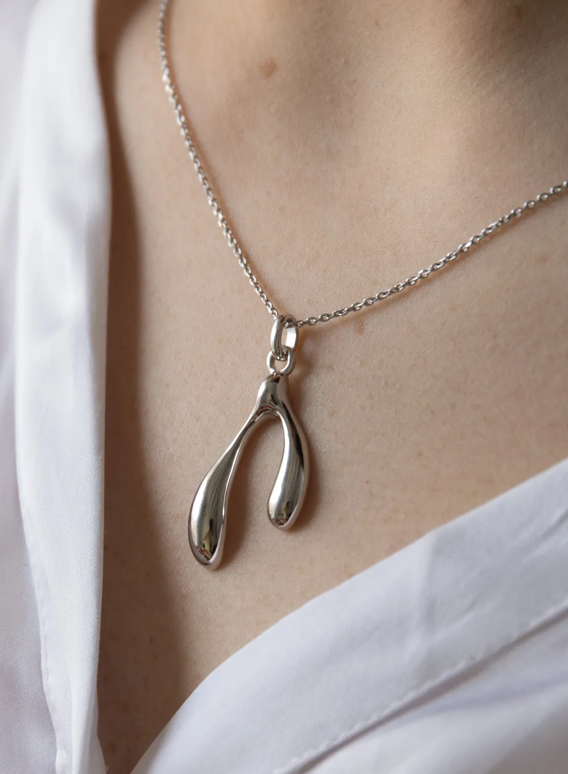 Collares Plata Originales | LINEARGENT Collares plata originales mujer diseño doble lágrima