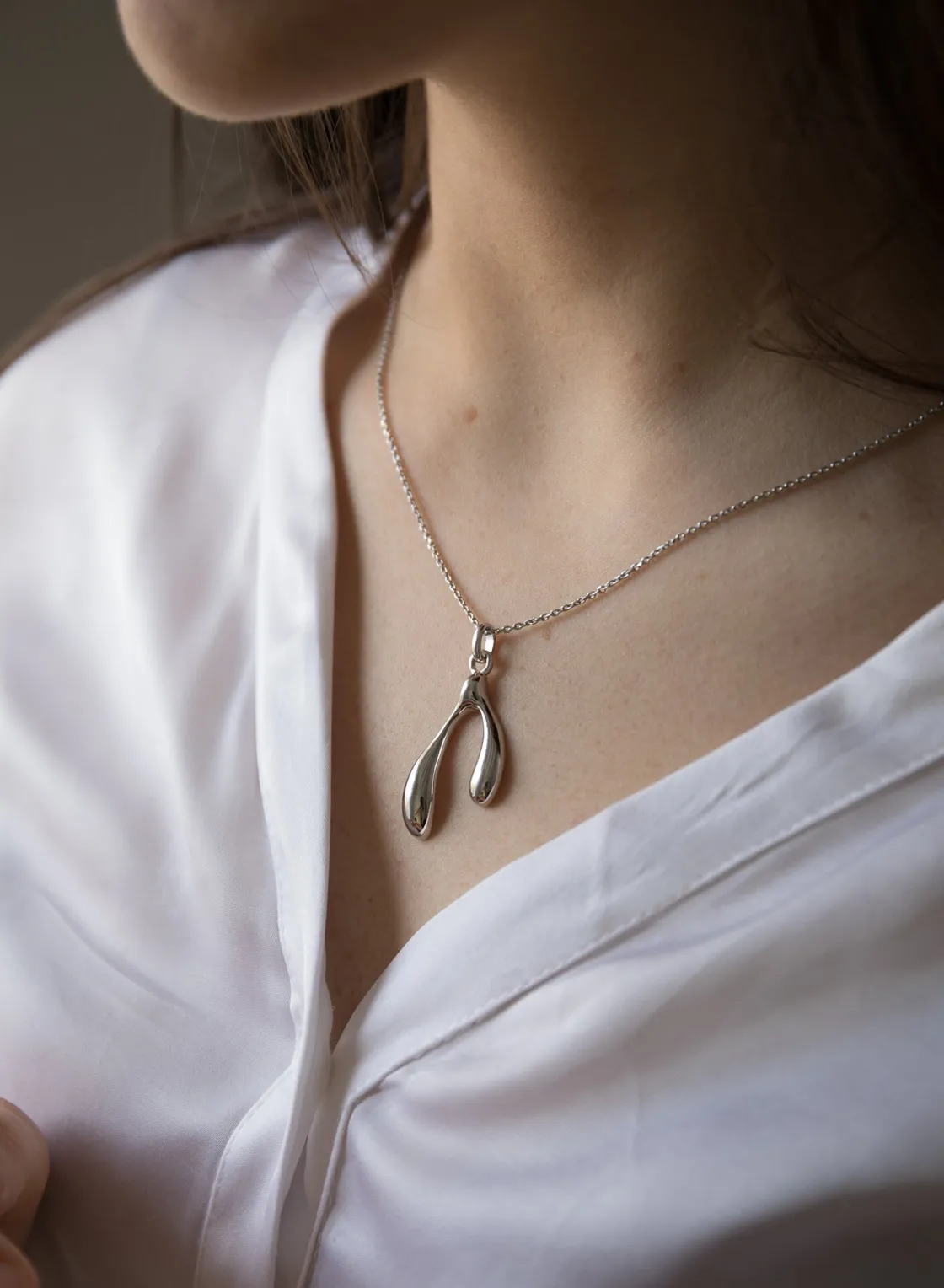 Collares Plata Originales | LINEARGENT Collares plata originales mujer diseño doble lágrima