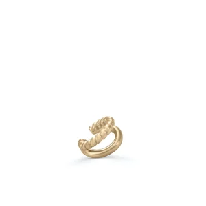 Ear Cuff | LINEARGENT Ear cuff en plata bañda en oro diseño trenzado
