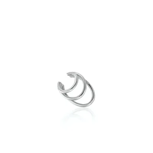 Ear Cuff | LINEARGENT Ear cuff formado por tres aros separados en plata