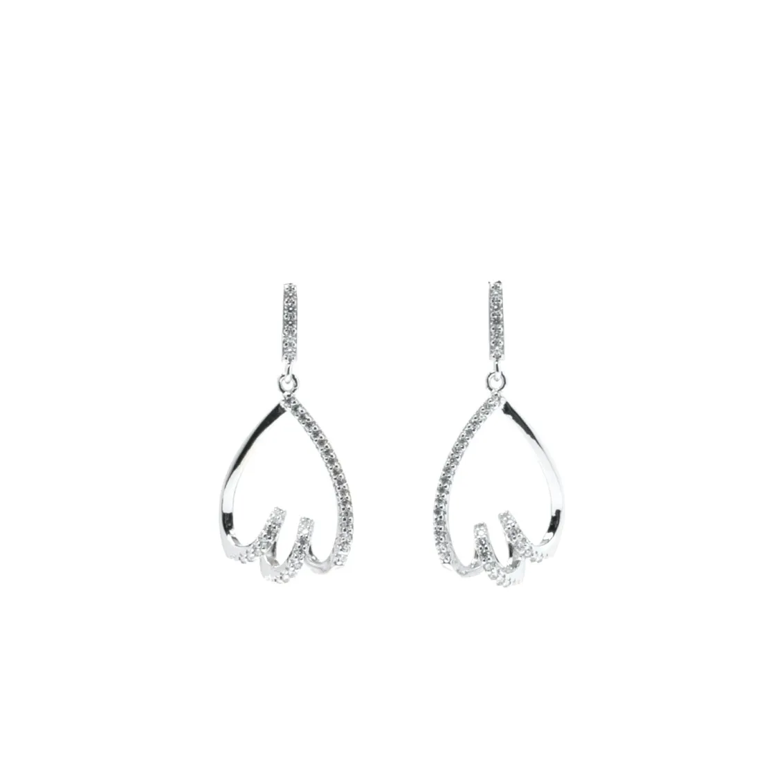 Pendientes Largos | LINEARGENT Pendeintes largos de plata con diseño elegante