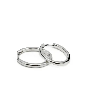 Pendientes Pequeños | Pendientes Aro | LINEARGENT Pendientes aro de plata con diseño ovalado