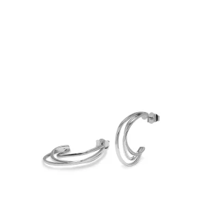 Pendientes Aro | LINEARGENT Pendientes aro diseño original con railes irregulares
