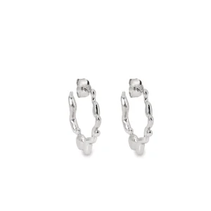 Pendientes Originales | Pendientes Aro | LINEARGENT Pendientes aro originales con diseño ondulado
