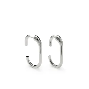 Pendientes Aro | LINEARGENT Pendientes aro originales diseño ovalado y abierto