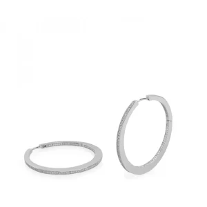 Pendientes Aro | LINEARGENT Pendientes aro plata circulares y clásicos con circonitas