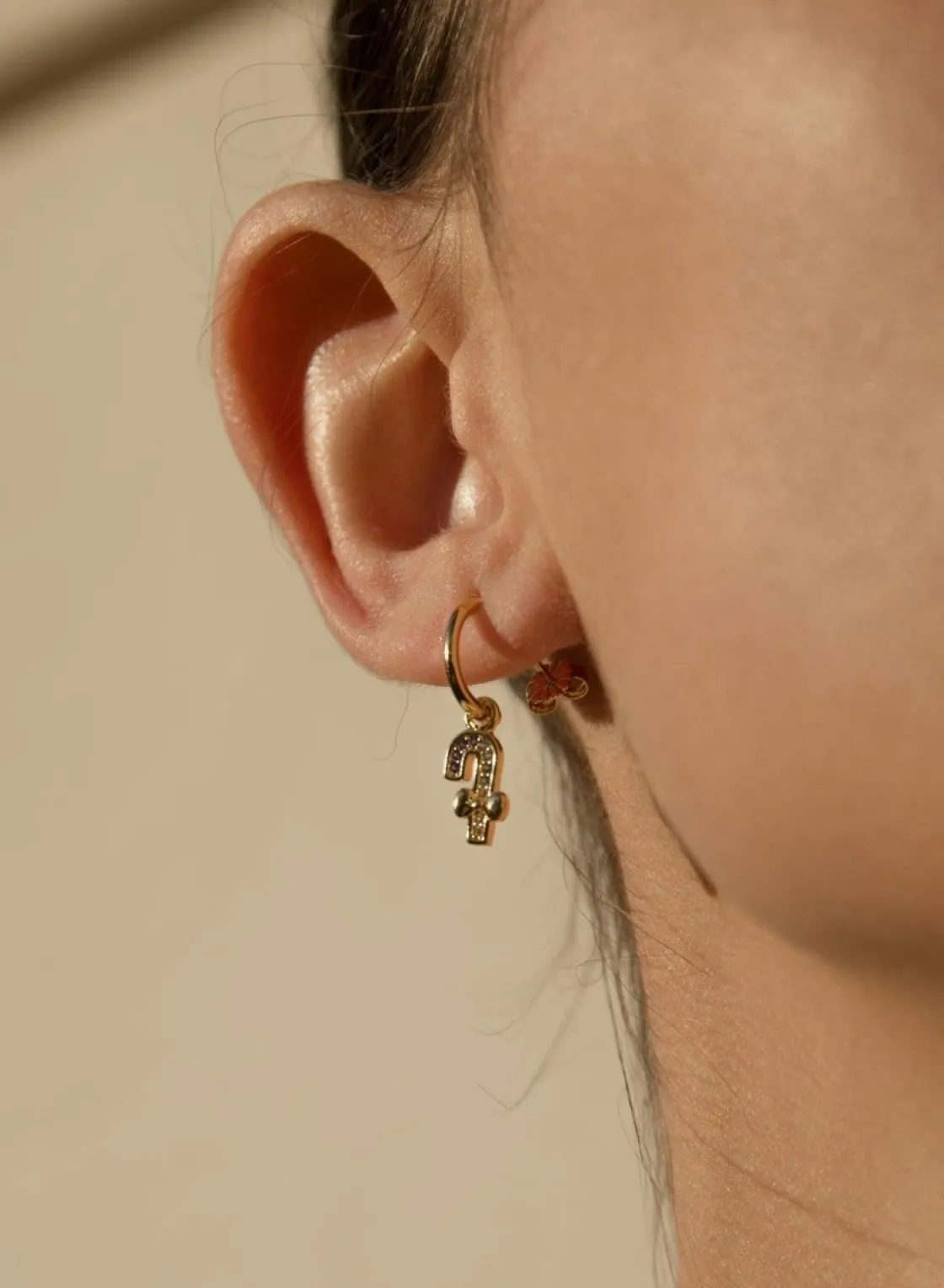Pendientes Con Colgantes | Pendientes Aro | LINEARGENT Pendientes aros con colgantes con charms de motivos navideños