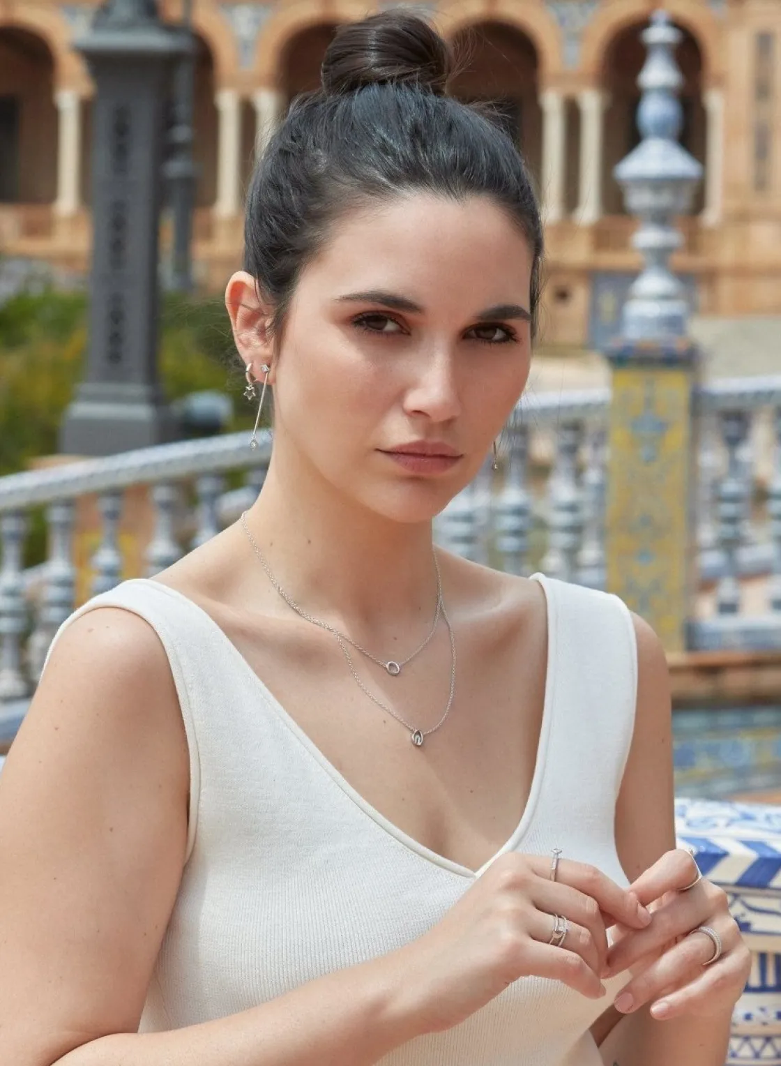 Pendientes Aro | LINEARGENT Pendientes aros con colgantes estilo aro grueso con charm de estrella