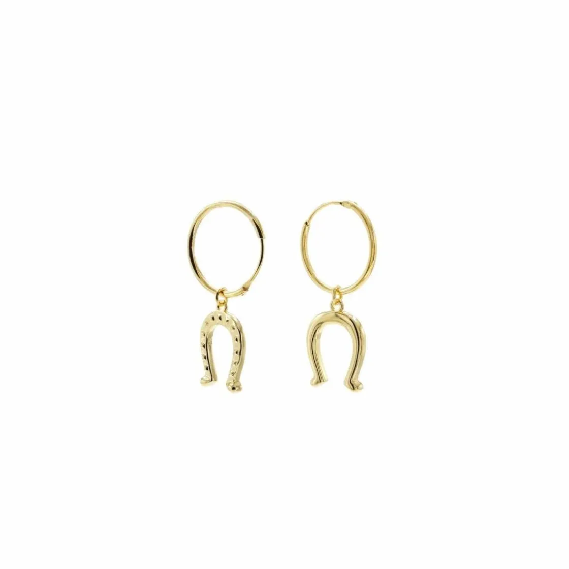 Pendientes Con Colgantes | Pendientes Aro | LINEARGENT Pendientes aros con colgantes estilo motivo herradura