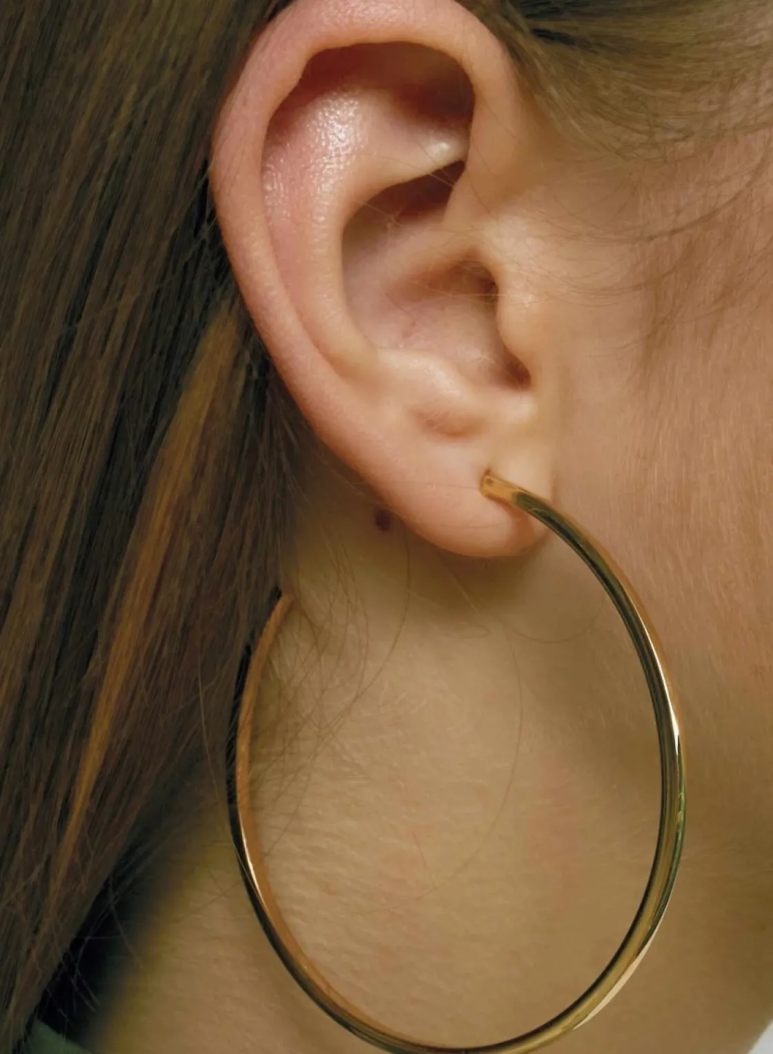 Pendientes Aro | LINEARGENT Pendientes aros grandes diseño cuadrado bañados en oro