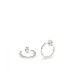Pendientes Aro | LINEARGENT Pendientes aros medianos clásicos y elegantes estilo plano