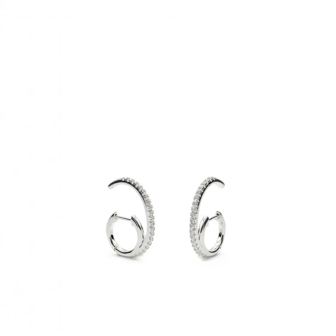 Pendientes Aro | LINEARGENT Pendientes aros originales soporte antitrago diseño espiral circonita